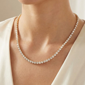 Cz Studded Necklace Set