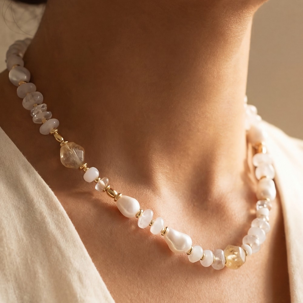 Intricate Mixed Beaded Necklace