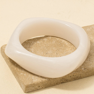 Abstract Acrylic Square Bangle Bracelet