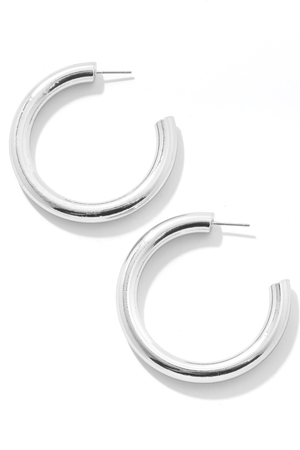 Small Metallic Hoop Earrings