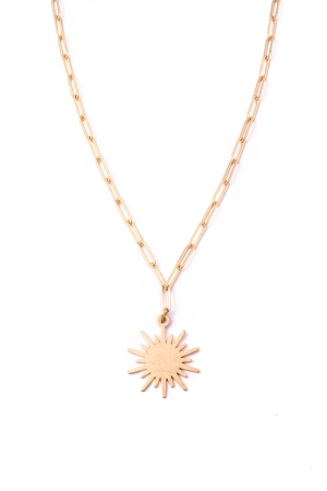 Mini Sun Pendant Necklace