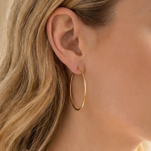 40Mm Thin Hoop Earrings