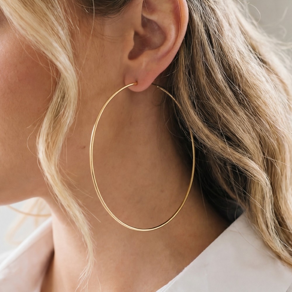 80Mm Oversized Large Hoop Earrings