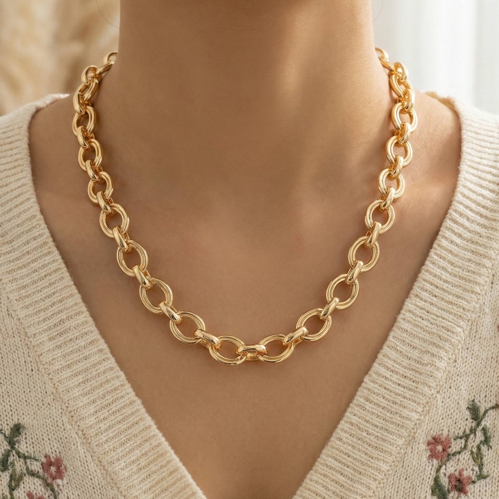 Small Oval Chain Link Necklace