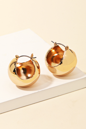 Mini Ball Latch Hoop Earrings