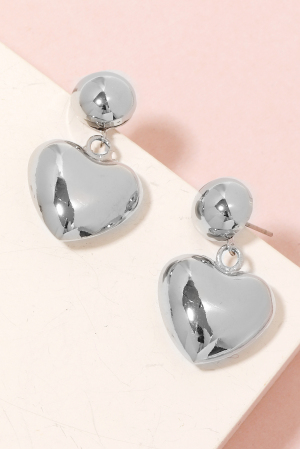Mini Heart Drop Earrings