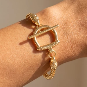 Polished Wheat Chain Toggle Bracelet