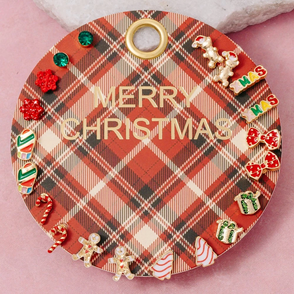Assorted Merry Christmas Themed Earrings Set