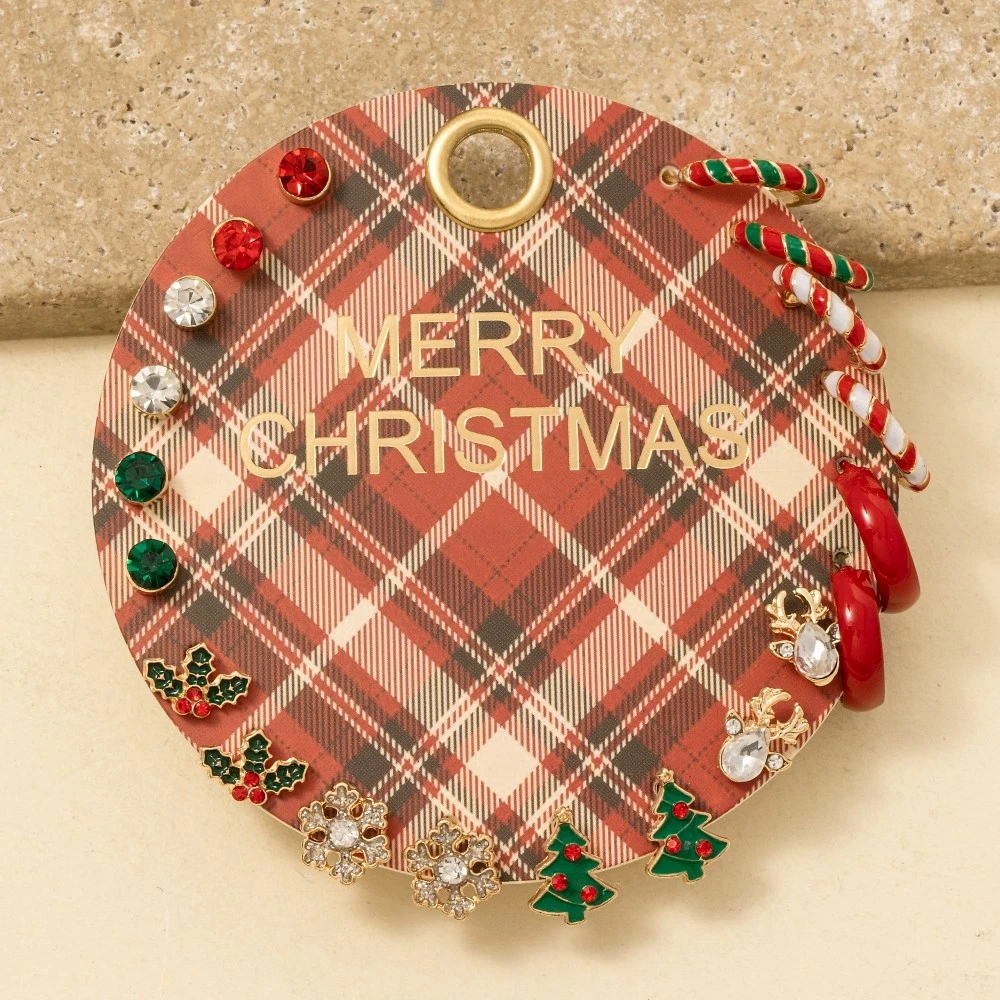 Assorted Christmas Themed Earrings Set
