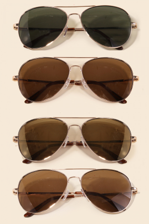 Classic Gold Rimmed Sunglasses