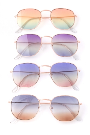 Thin Mirror Lens Sunglasses