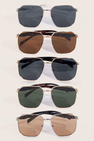 Assorted Twelve Piece Thin Sunglasses Set