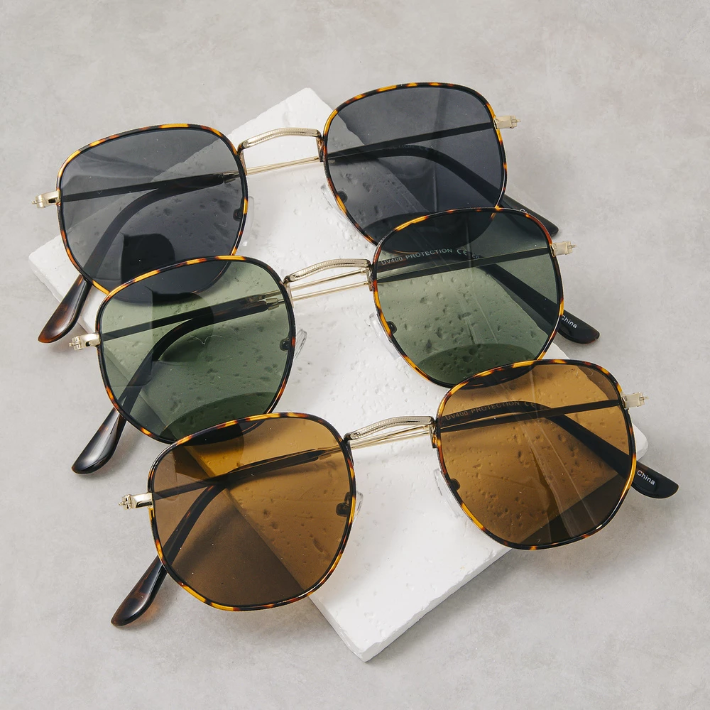 Slim Metal Trim Assorted Sunglasses