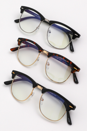 Blue Light Filter Clubmaster Sunglasses