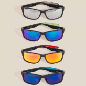 Gradient Frame Polarized Square Sunglasses Set