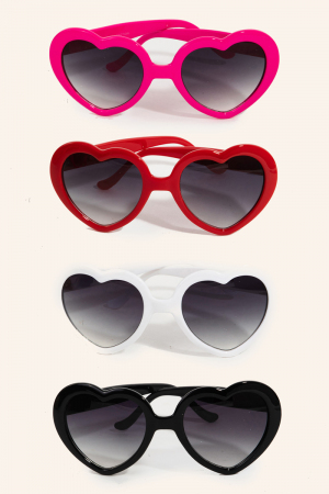 Tortoise Heart Frame Sunglasses
