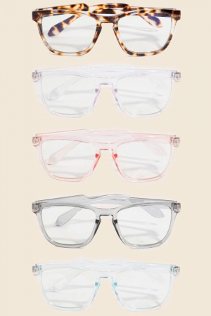 Assorted Clear Blue Light Filter Lens Sunglasses Set