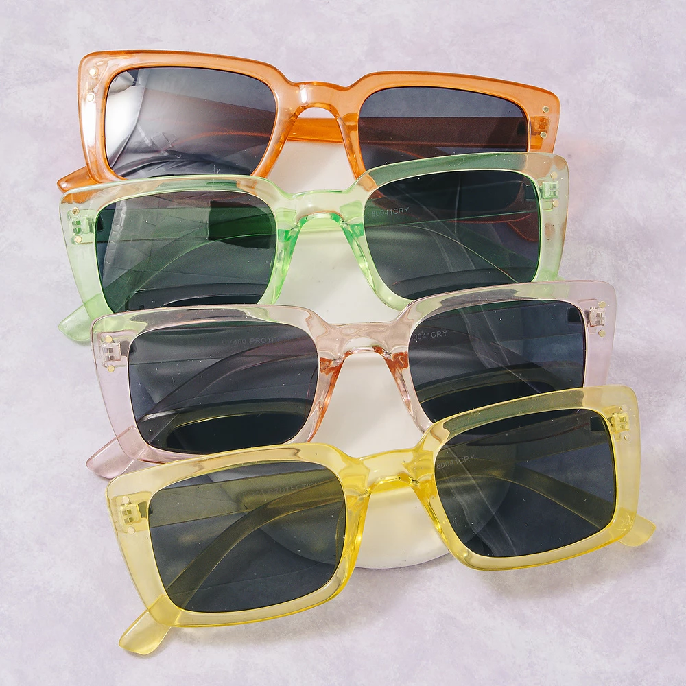 Rectangle Frame Sunglasses In Assorted Colors