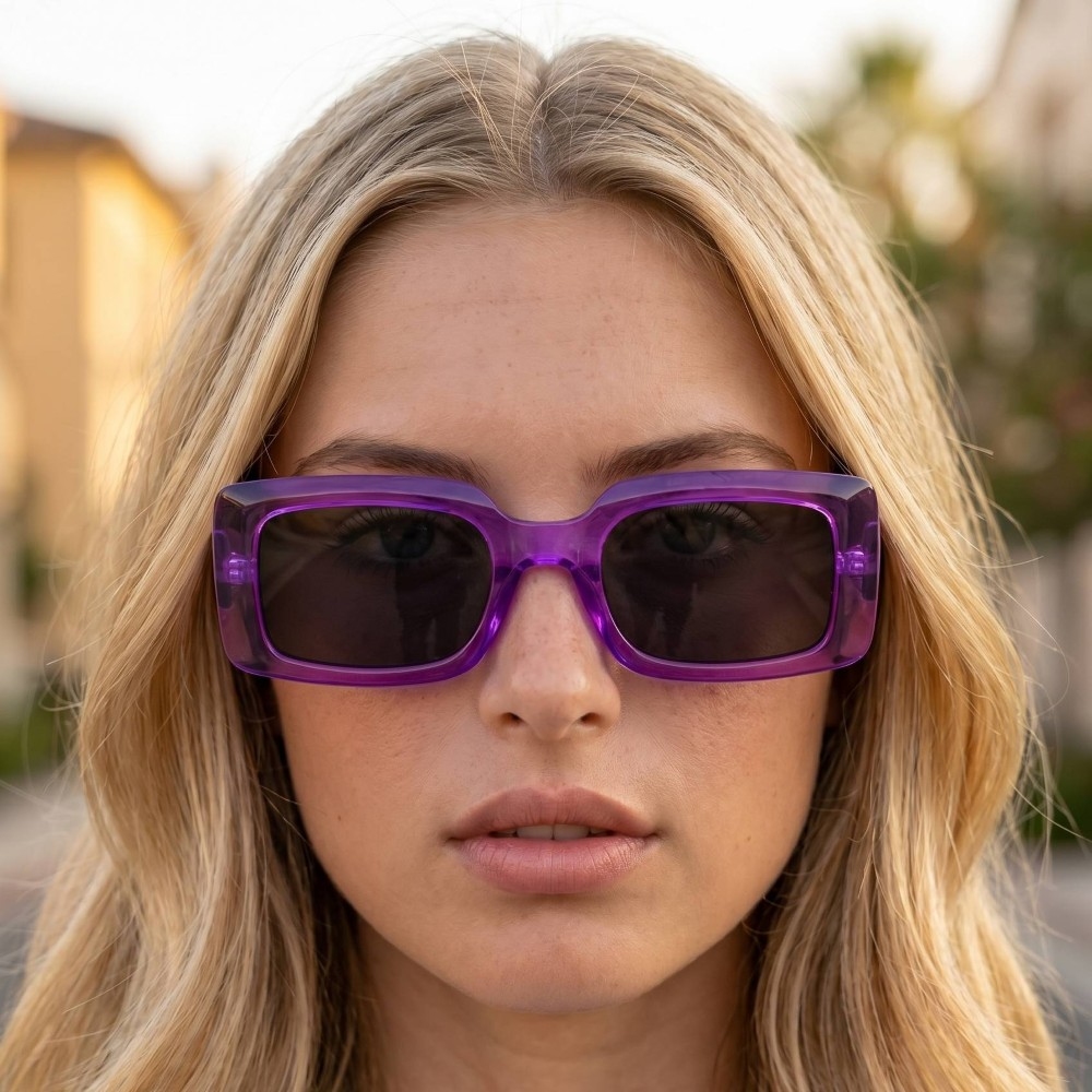 Neon Twelve Piece Square Acetate Sunglasses Set