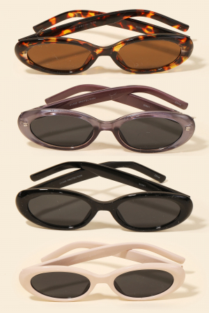 Star Accent Oval Sunglasses Set
