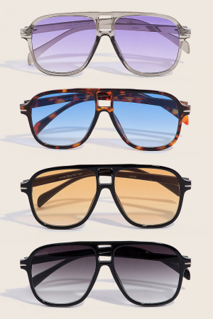 Oversized Resin Sunglasses Set