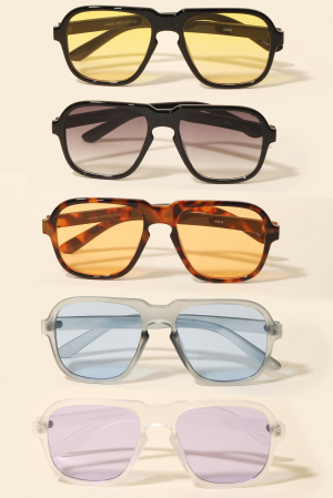 Large Square Lens Tortoise Sunglasses
