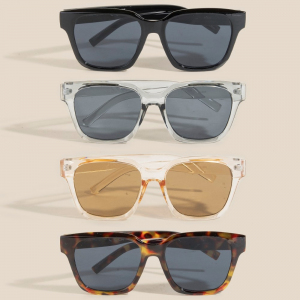 Assorted Acetate Square Sunglasses Set