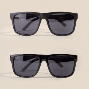 Black Square Fashion Sunglasses Set