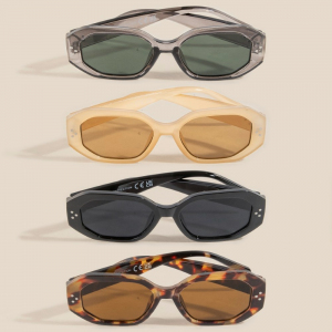 Assorted Tortoise Square Sunglasses Set