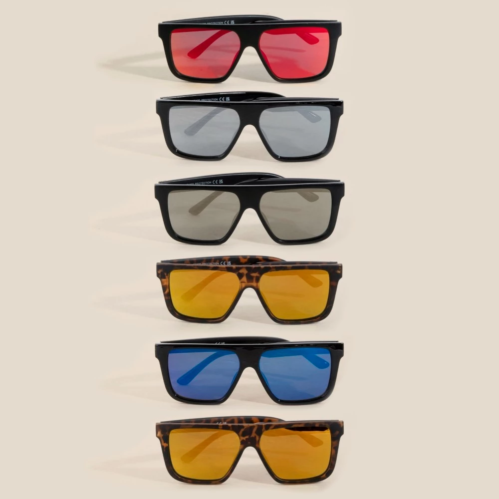 Color Lens Twelve Piece Sunglasses Set