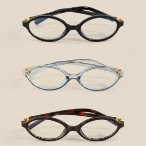Oval Blue Light Filter Sunglasses Set