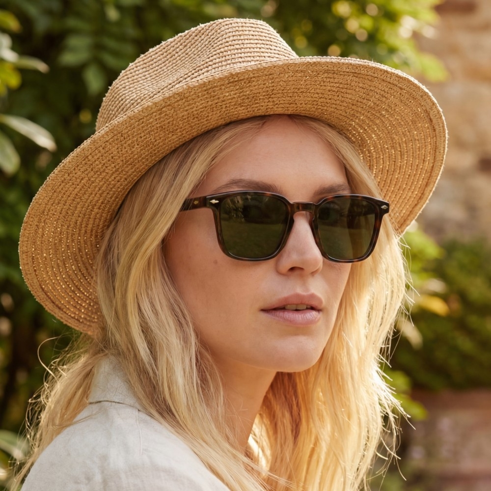 Classic Square Arrow Accent Detail Sunglasses Set