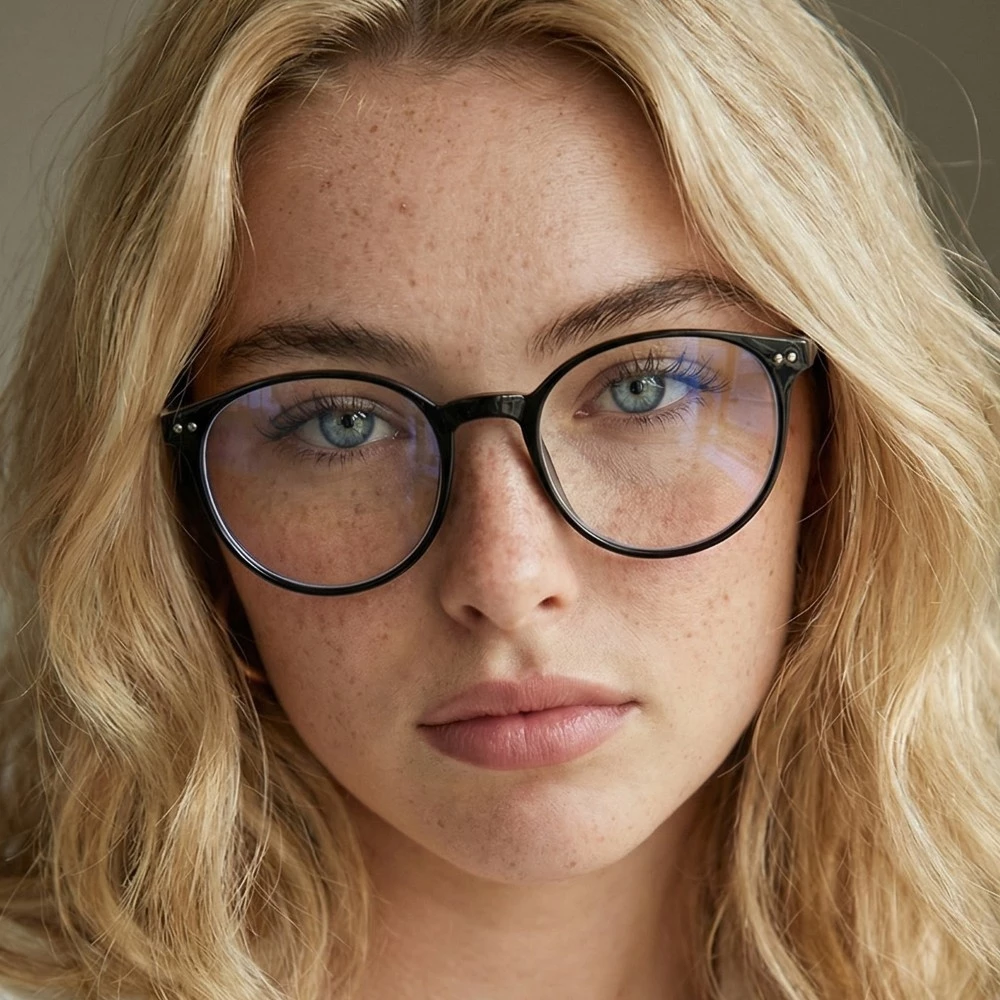 Round Blue Light Filtering Sunglasses Set