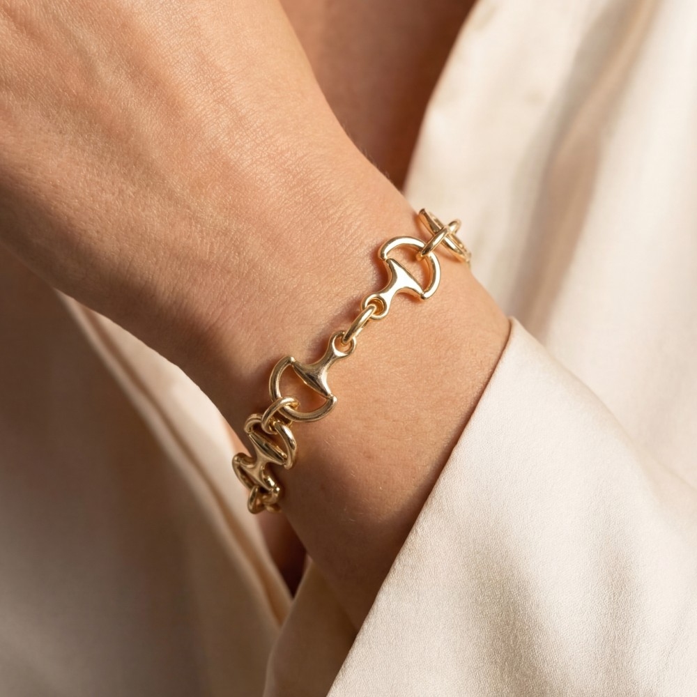 Intricate D Link Chain Bracelet