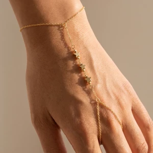 Dainty Star Station Hand Chain Bracelet