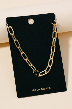 Dainty Oval Chain Link Necklace