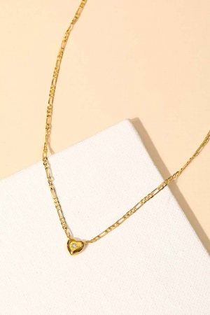 Mini Star Heart Pendant Necklace