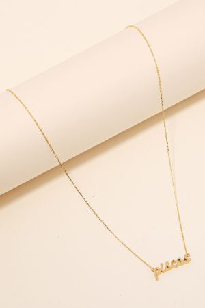 Pisces Handwritten Pendant Necklace
