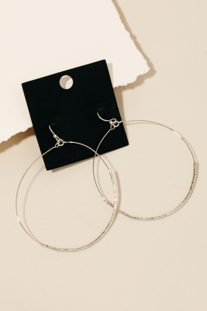 Gold Dipped Mini Beaded Hoop Drop Earrings