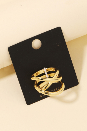 Gold Dipped Coiled Band Ring