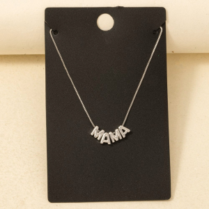 Gold Dipped Mama Letters Chain Necklace