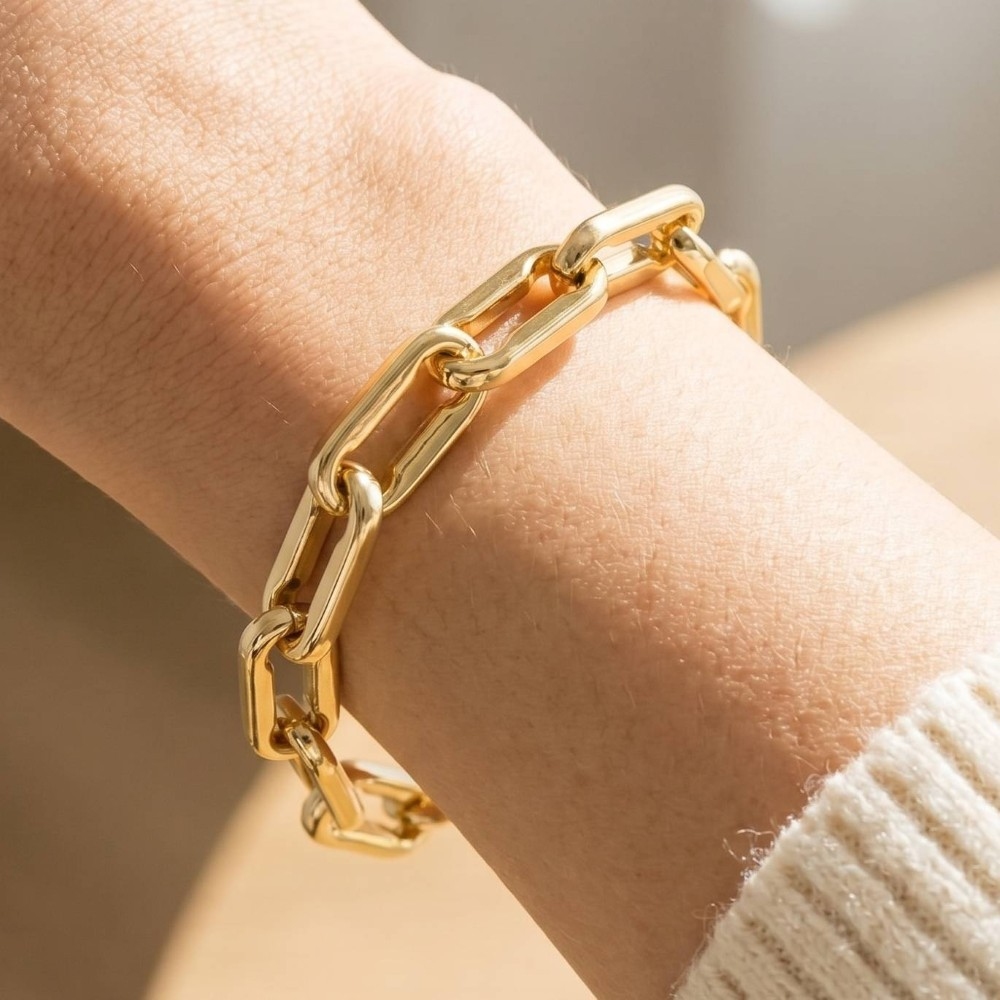 Chunky Paperclip Chain Bracelet