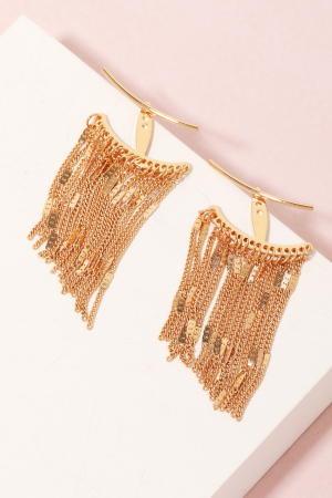Multi Chain Fringe Earrings