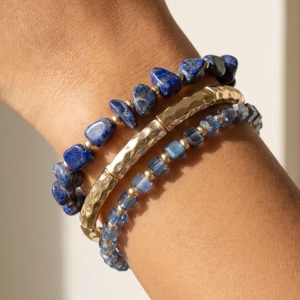 Natural Stone And Crystal Bracelet Stack Set