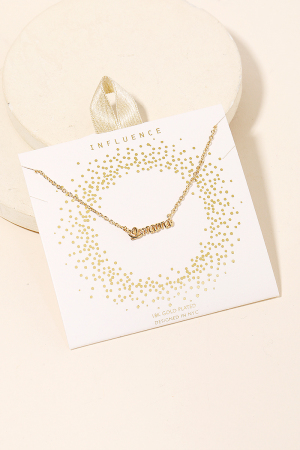 Handwritten Heart Mama Charm Necklace