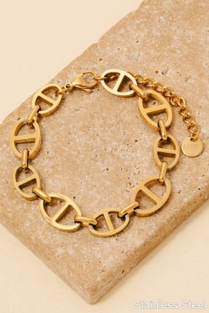 Stainless Steel Anchor Chain Link Bracelet