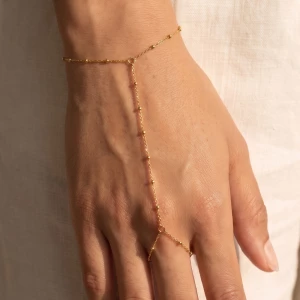 Stainless Steel Satellite Chain Hand Bracelet