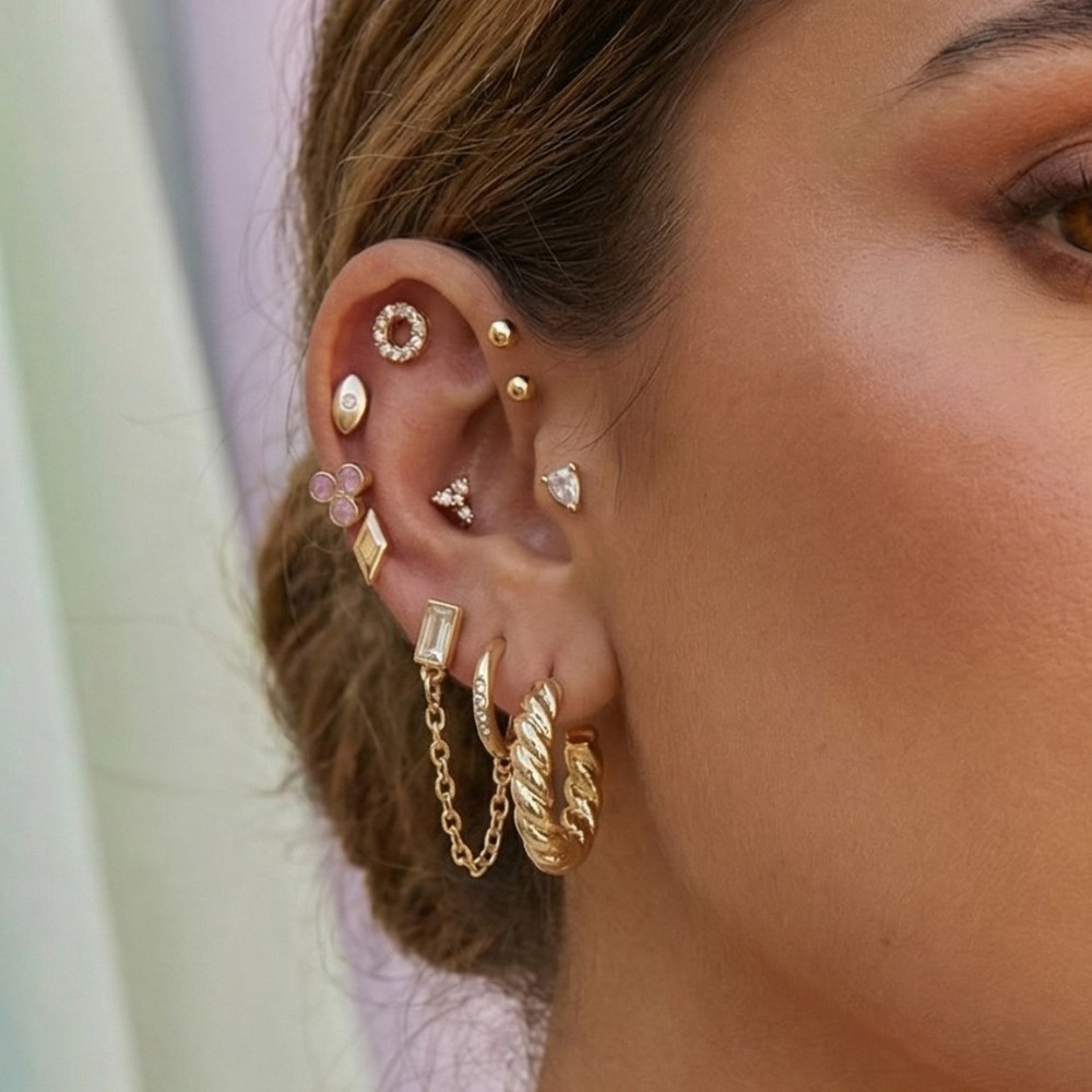 Ten Pair Assorted Mini Earrings Set