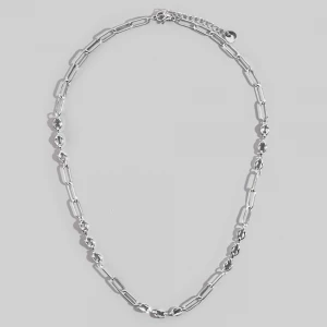 Gold Dipped Paperclip Mariner Chain Necklace