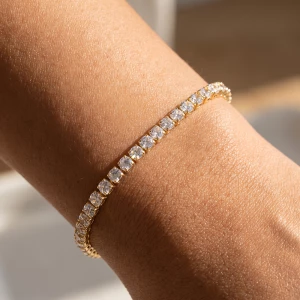 Prong Set Oval Cz Tennis Bracelet